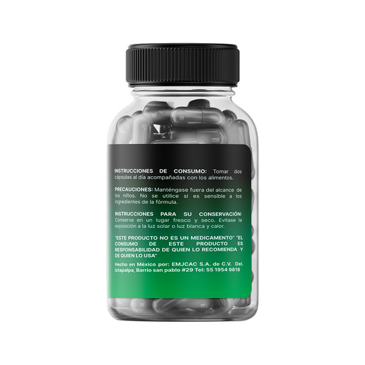 Cápsulas de Ajo Negro Fermentado – Ingrediente Natural Rico en Antioxidantes | 60 Cápsulas